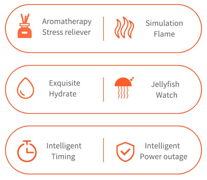 Flame aromatherapy machine remote control Humidifier Full Crack Fire Blue Remote Co