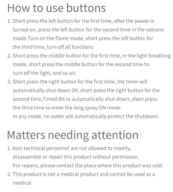 Flame aromatherapy machine remote control Humidifier Full Crack Fire Blue Remote Co