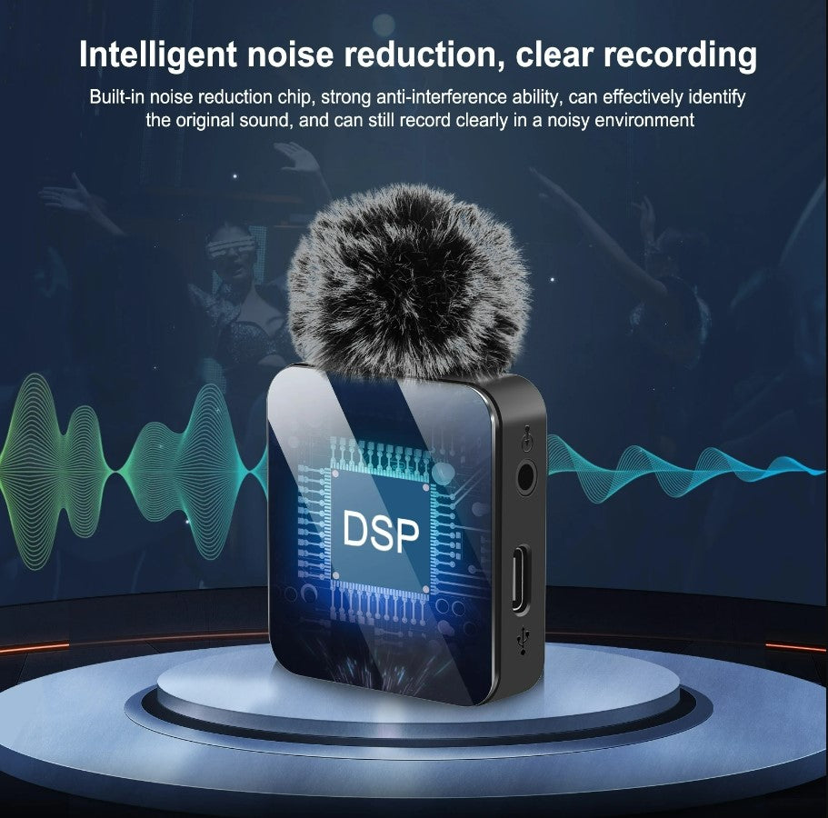 PULUZ Wireless Lavalier Microphone for Mobile Phone - 2 8Pin