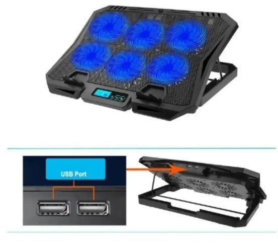 Laptop Cooling Fan - 6 fans
