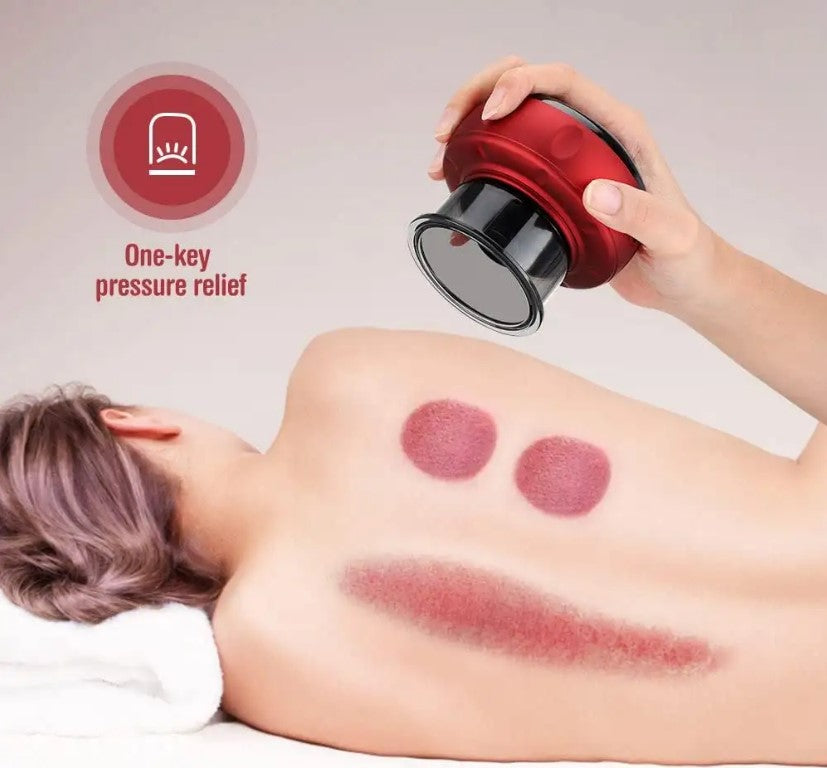 12 Gear Breathing Cupping Massage Instrument - Red