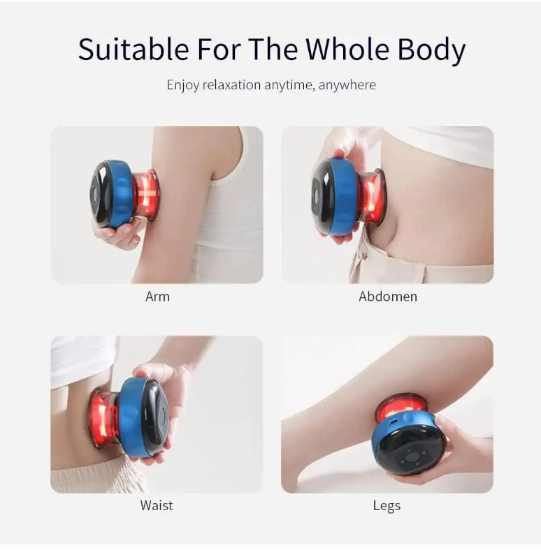 12 Gear Breathing Cupping Massage Instrument - Red