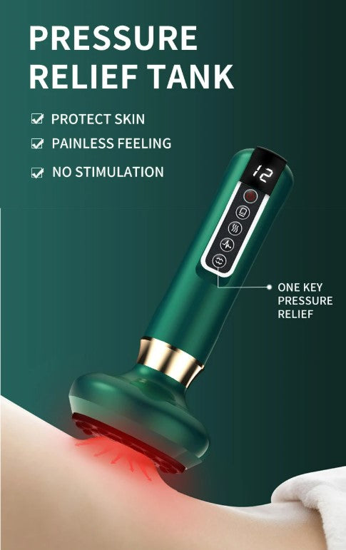 Electric Vacuum Cupping Massager 12 Gear Upgraded Head