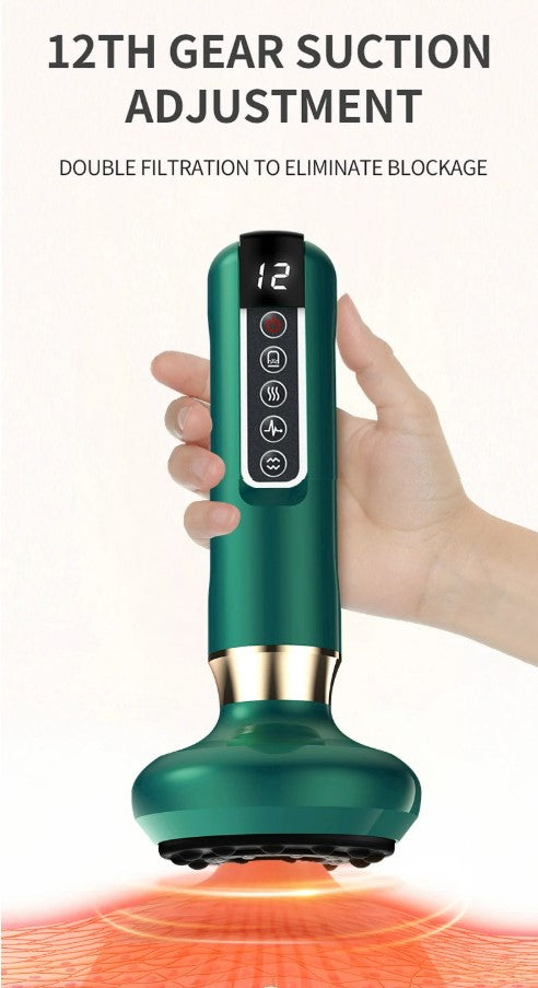 Electric Vacuum Cupping Massager 12 Gear Upgraded Head