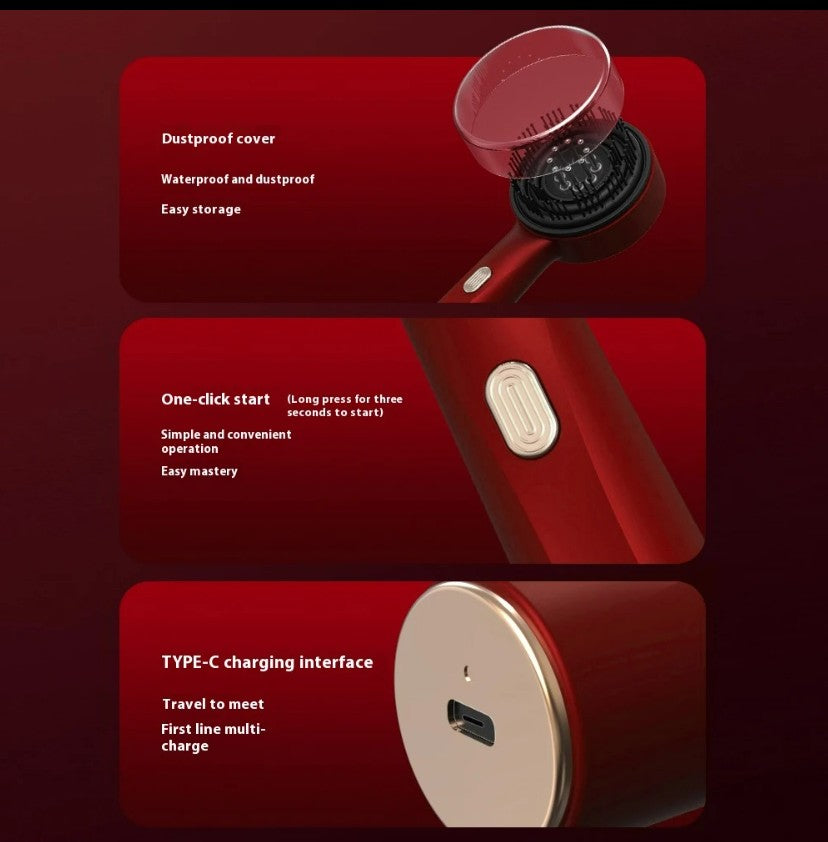 Electric Vibration Massage Comb Portable Hair Follicle Comb